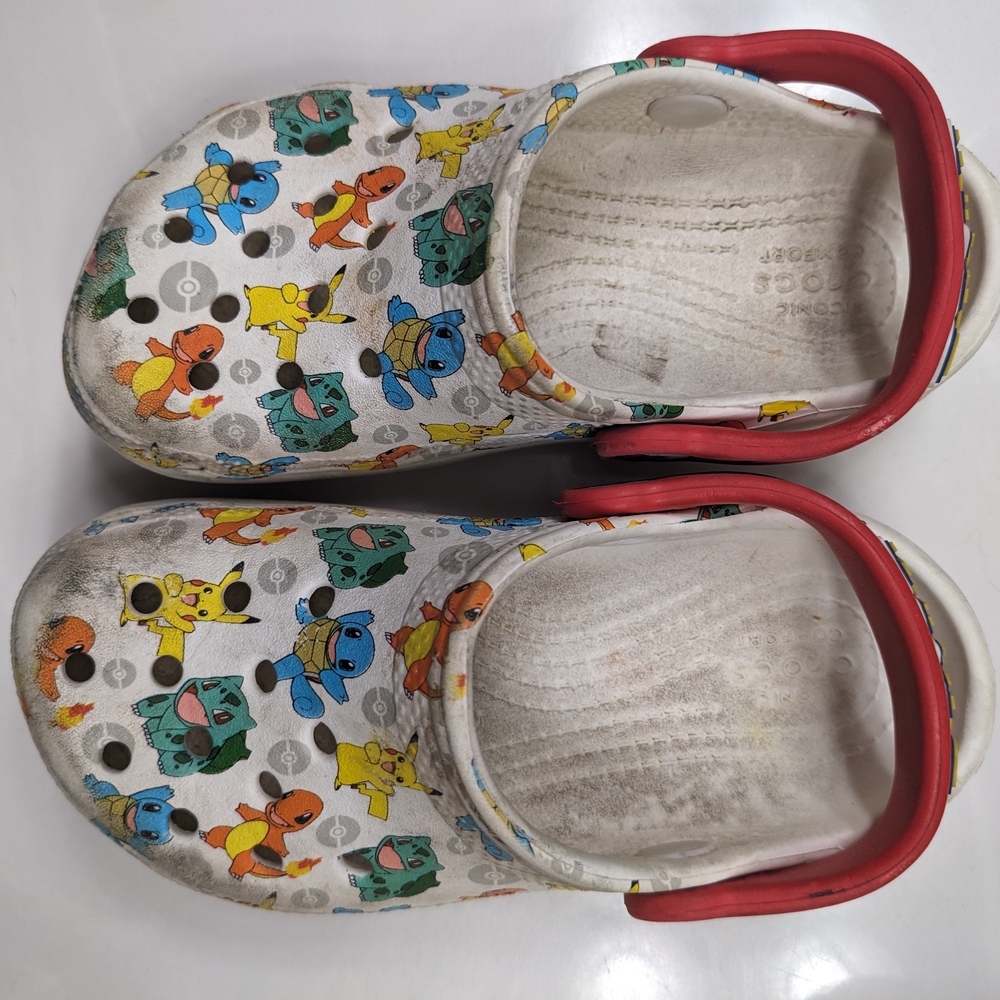 Kids Cartoon Character Clogs - Red and White